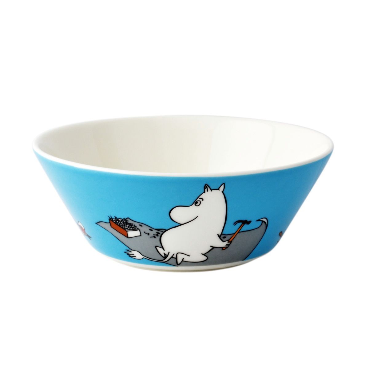 アラビア Arabia AR018741 Moomin Bowl 15cm Moomintroll Turquoise 「ムーミン」 ボウル ディーププレート皿  ≪北欧食器≫