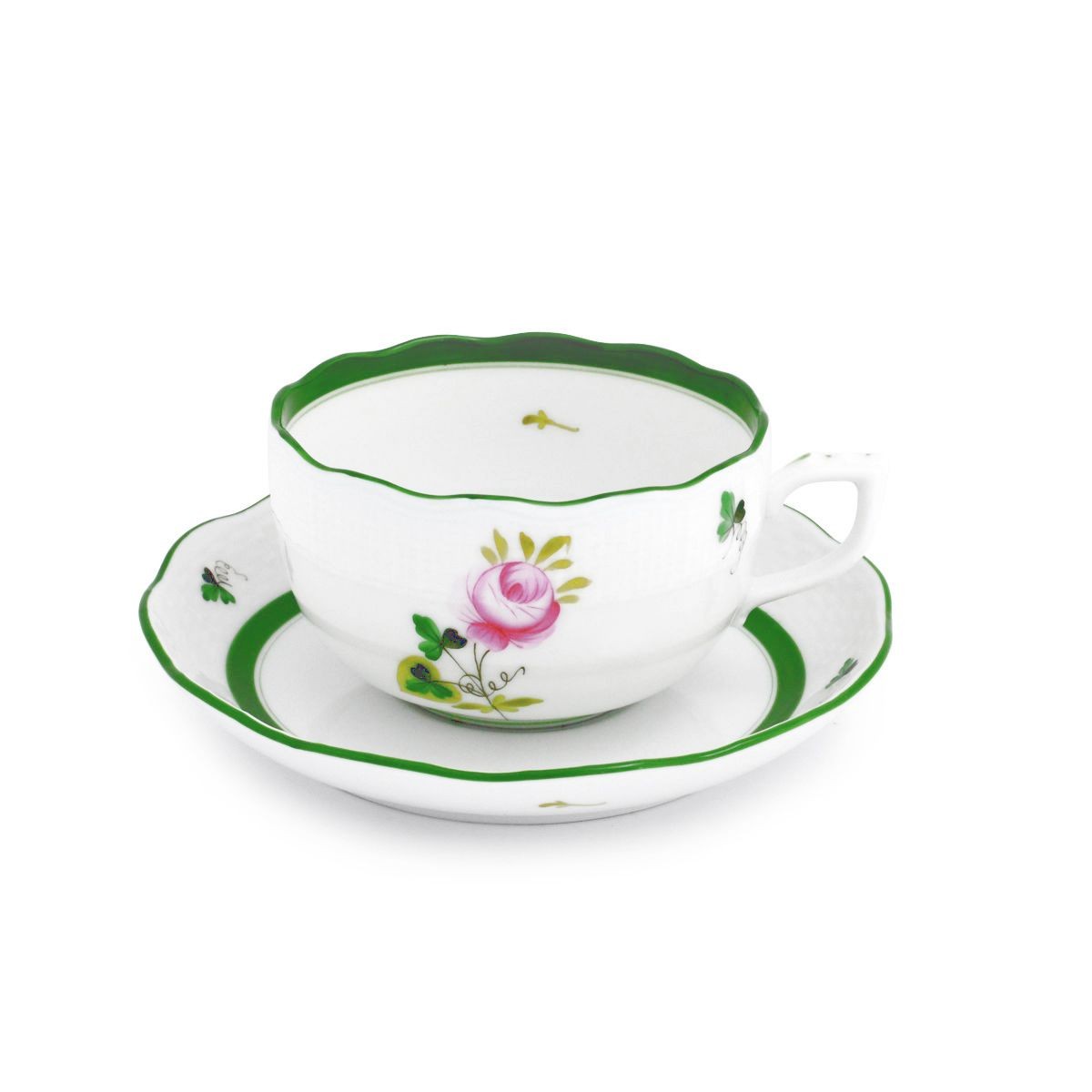 ヘレンド HEREND VRH 00724000 ウイーンの薔薇 ティーカップ＆ソーサー 200ml VIEILLE ROSE D'HABSBOURG