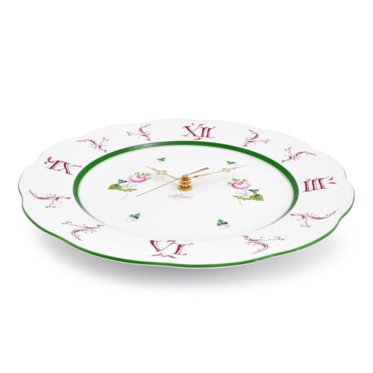 ヘレンド HEREND VRH 00527047 ウイーンの薔薇 ウォールクロック 壁掛け時計  VIEILLE ROSE D'HABSBOURG