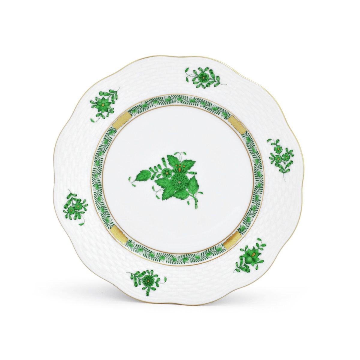 ヘレンド HEREND AV 00517000 アポニー・グリーン デザートプレート 皿 19cm APPONYI VERT