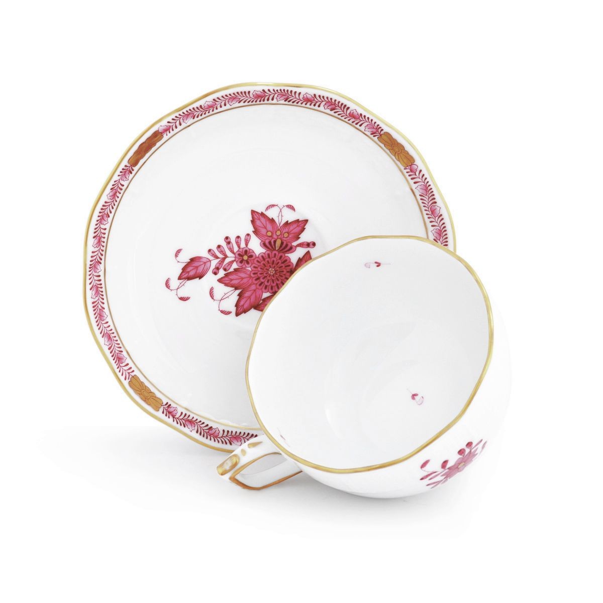 ヘレンド HEREND AP 00724000 アポニー・ピンク ティーカップ＆ソーサー 200ml APPONYI POURPRE