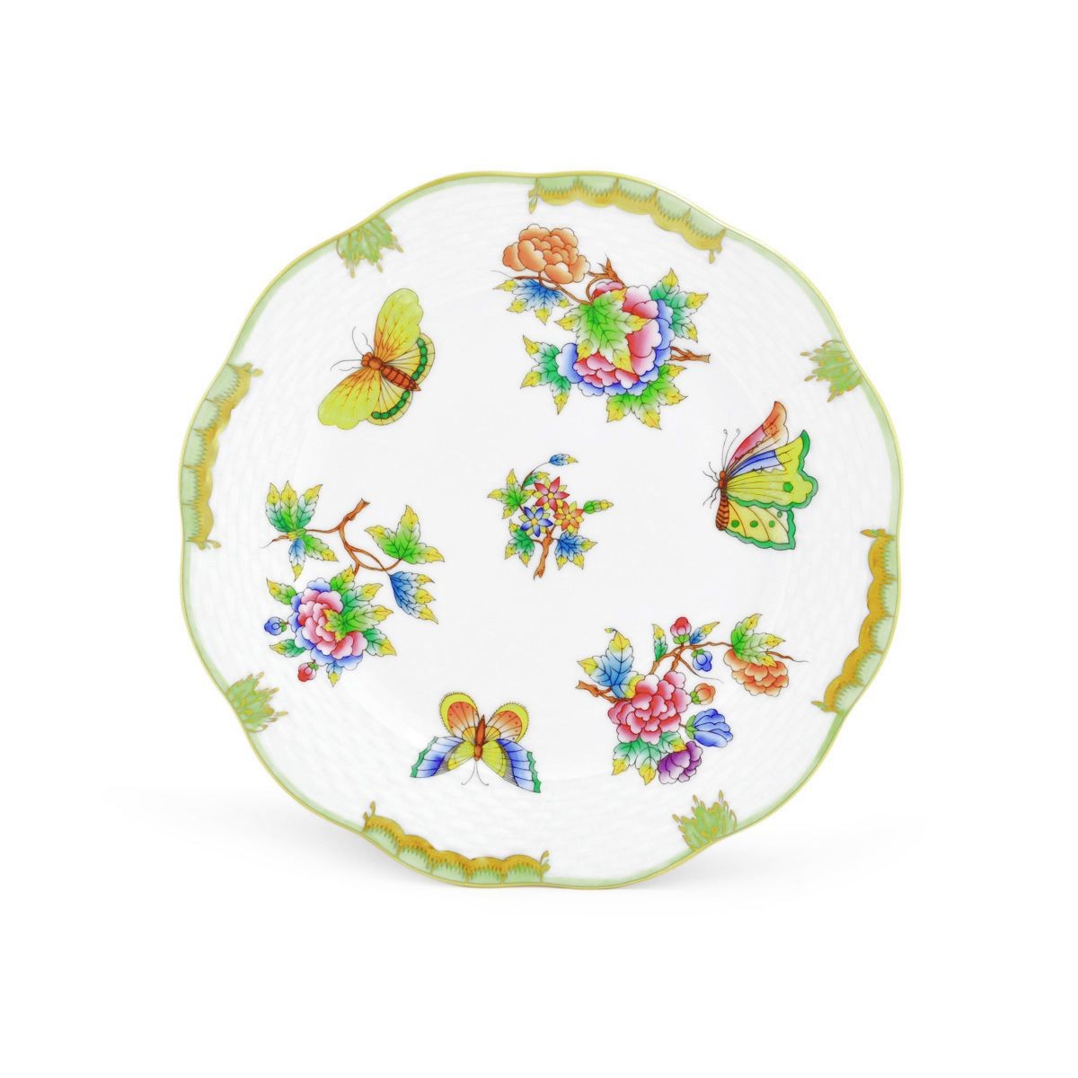 ヘレンド HEREND VBO 00517000 ヴィクトリア・ブーケ デザートプレート 皿 19cm VICTORIA BOUQUET