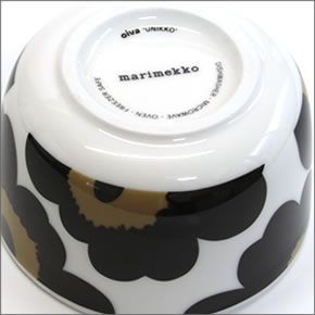 マリメッコ  UNIKKO BOWL 250ml ウニッコ柄 ボウル デザートやサラダなどを入れるのに便利♪ 063432 030 white/black