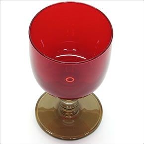 マリメッコ SUKAT MAKKARALLA STEMWARE 300ml 063943 310 red/clear/smoke カラー ワイングラス 脚付グラス