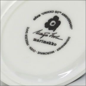 マリメッコ UNIKKO 50th ANNIVERSARY UNIKKO TEA CUP 250ml 066424 030 white/black ウニッコ柄 「生誕50周年」シリーズ ティーカップ