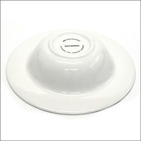 マリメッコ SIIRTOLAPUUTARHA DEEP PLATE 20cm 066683 190 white/black 手描き風ドットデザイン ディーププレート スープ皿
