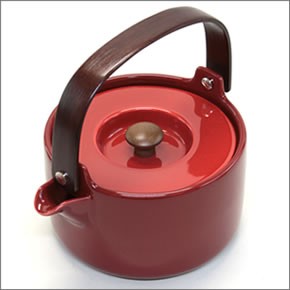 マリメッコ 065563 330 red OIVA TEAPOT 700ml ティーポット 急須 茶こし付
