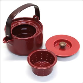 マリメッコ 065563 330 red OIVA TEAPOT 700ml ティーポット 急須 茶こし付