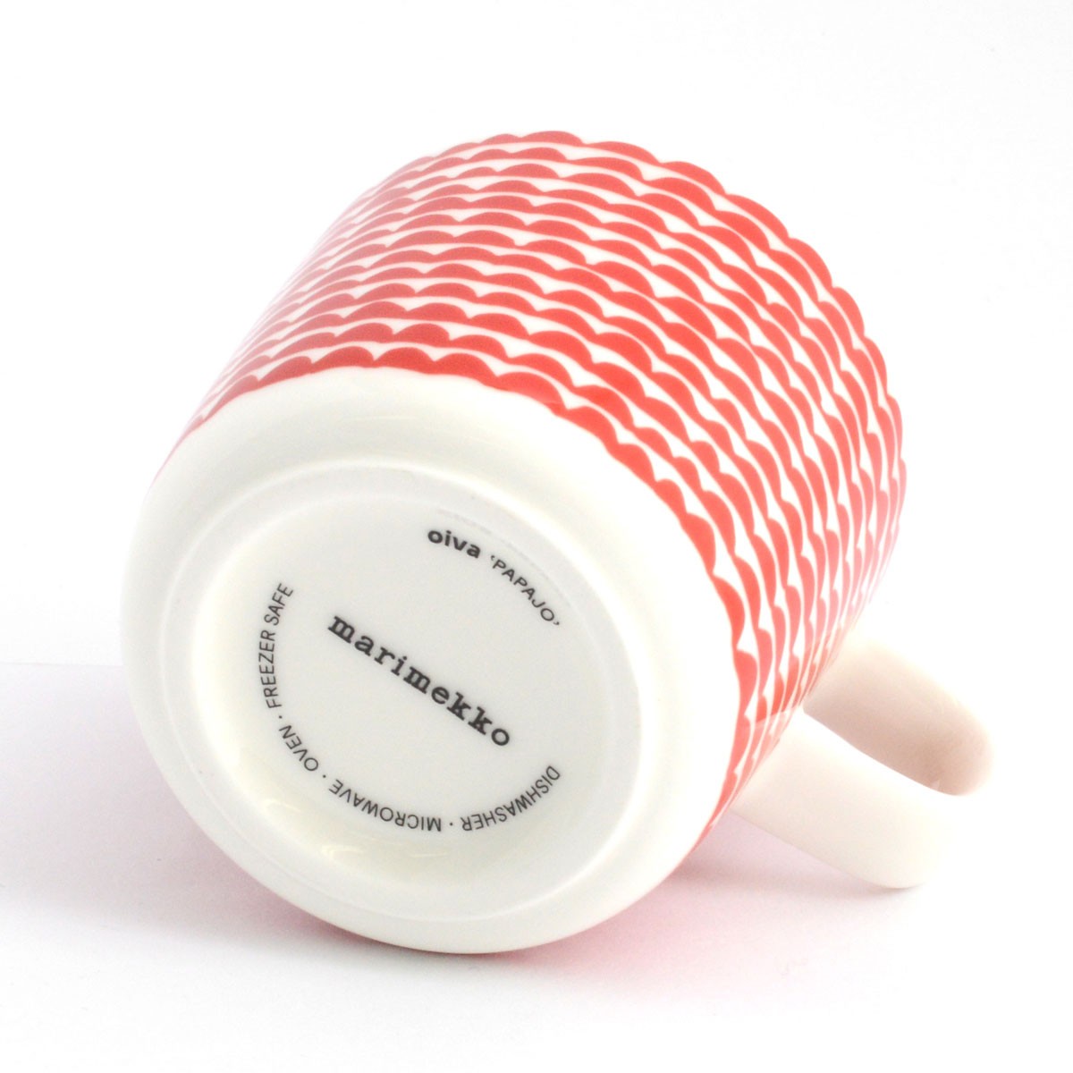 マリメッコ marimekko 067493 130 white/red PAPAJO GLOGG CUP 200ml グロッギカップ コーヒーカップ