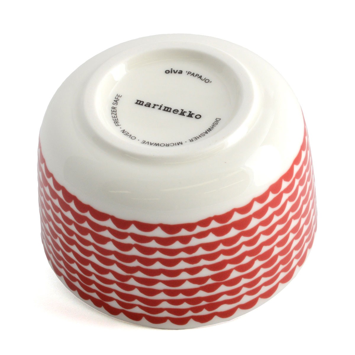 マリメッコ marimekko 067494 130 white/red PAPAJO BOWL250ml ボウル