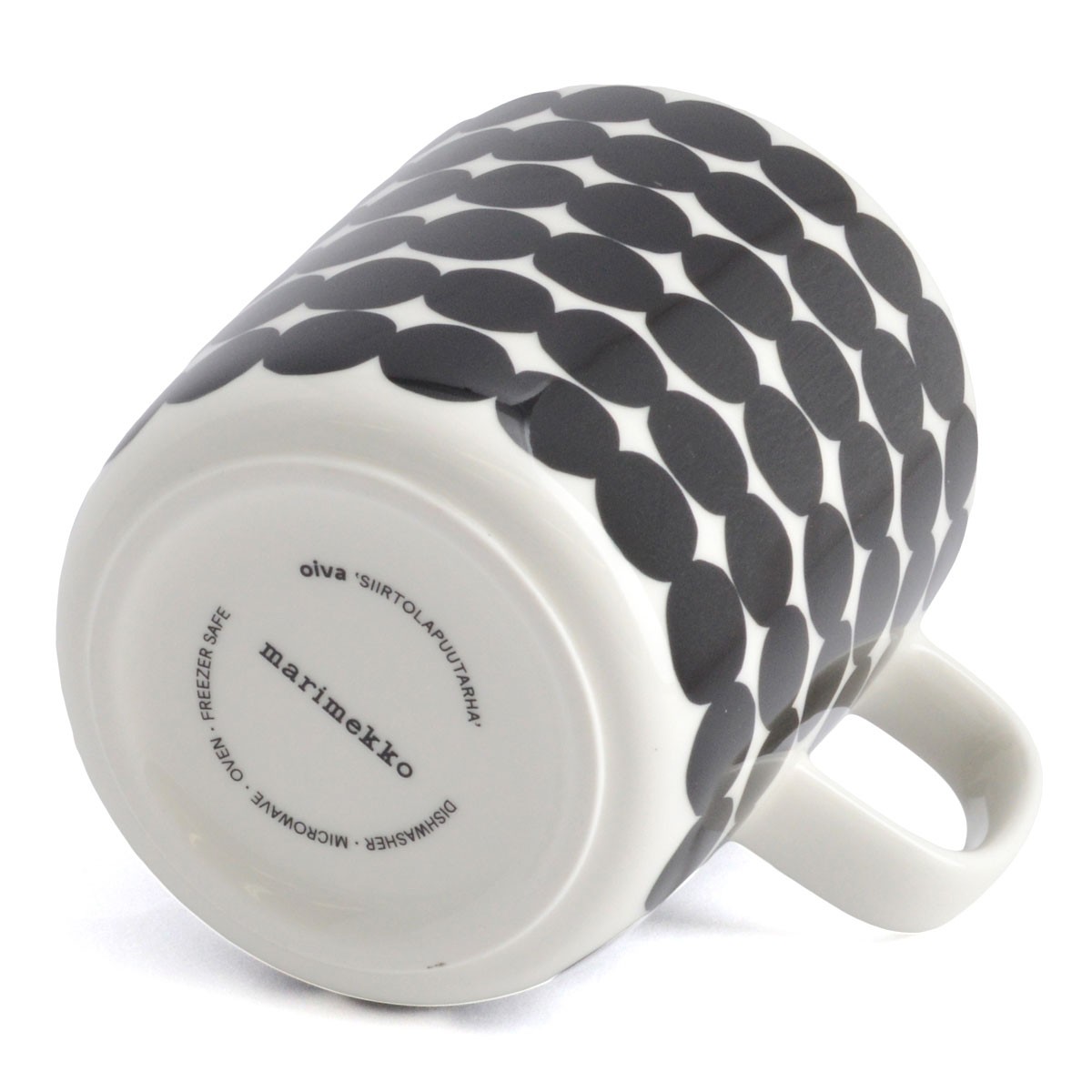 マリメッコ marimekko 067497 190 white/black RASYMATTO MUG 400ml マグカップ