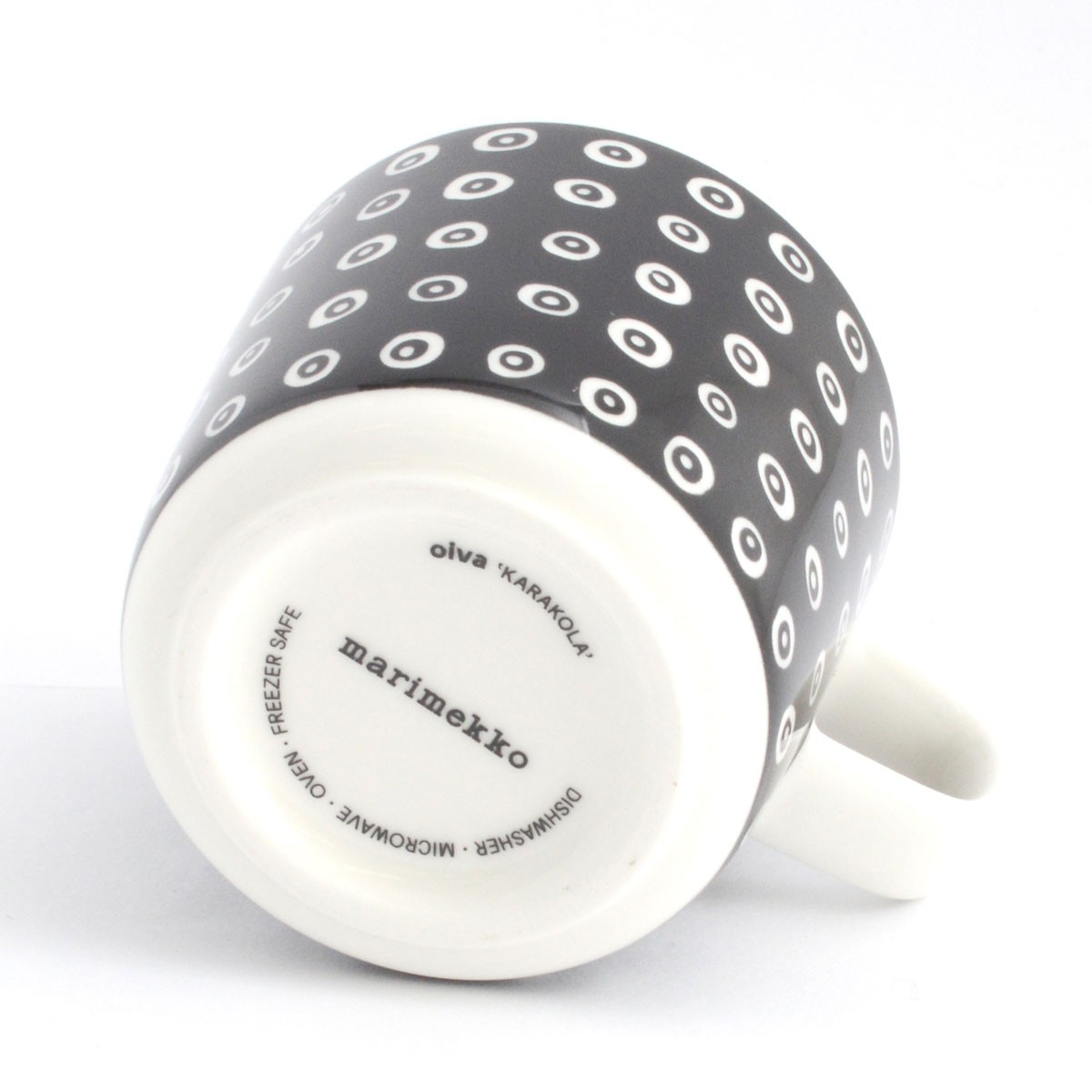 マリメッコ marimekko 067509 910 black/white KARAKOLA GLOGG CUP 200ml グロッギカップ コーヒーカップ