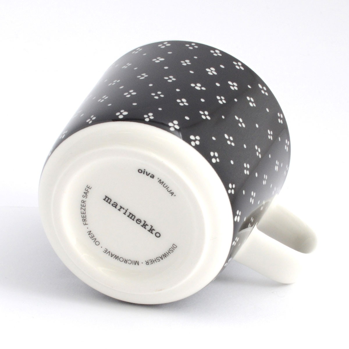 マリメッコ marimekko 067510 910 black/white MUIJA GLOGG CUP 200ml グロッギカップ コーヒーカップ