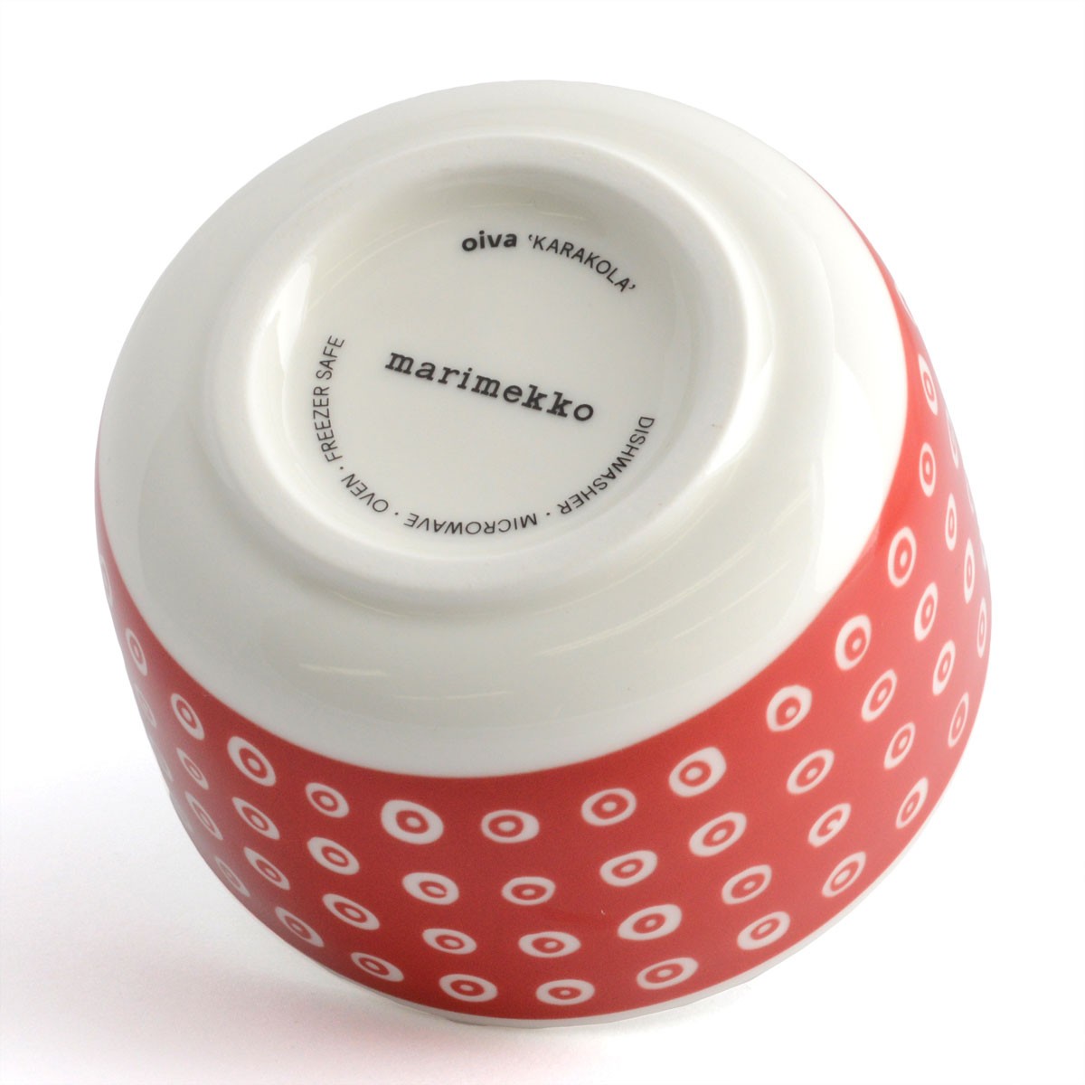 マリメッコ marimekko 067511 310 red/white KARAKOLA BOWL 250ml ボウル