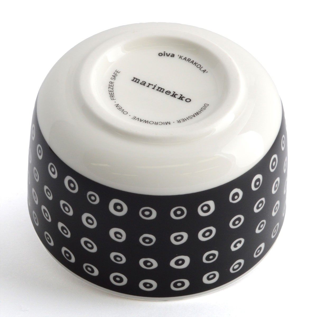 マリメッコ marimekko 067511 910 black/white KARAKOLA BOWL 250ml ボウル