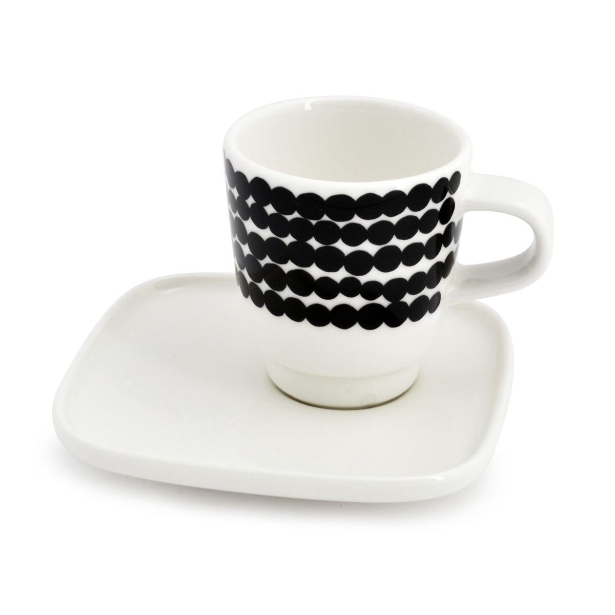 マリメッコ marimekko 065322 190 SIIRTOLAPUUTARHA ESPRESSO CUP&SAUCER エスプレッソ カップ＆ソーサー 皿セット