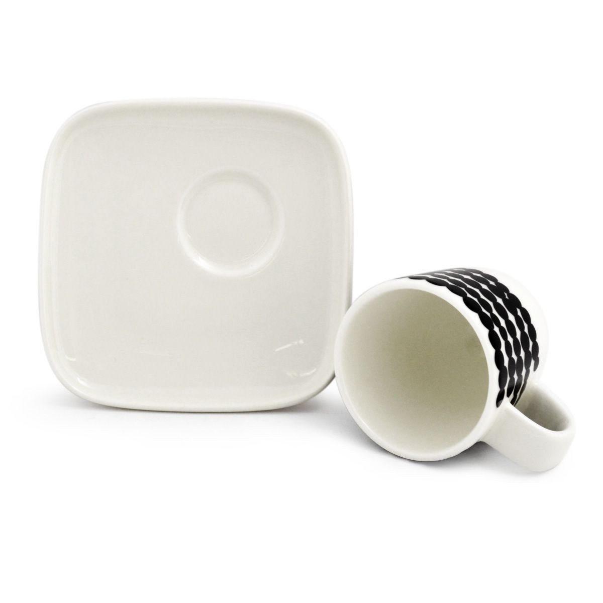 マリメッコ marimekko 065322 190 SIIRTOLAPUUTARHA ESPRESSO CUP&SAUCER エスプレッソ カップ＆ソーサー 皿セット
