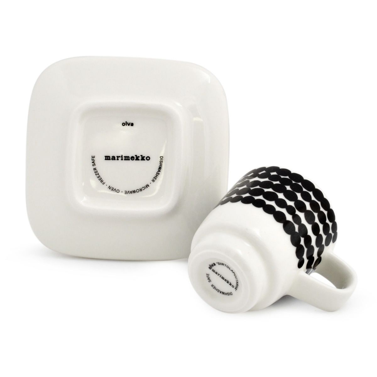 マリメッコ marimekko 065322 190 SIIRTOLAPUUTARHA ESPRESSO CUP&SAUCER エスプレッソ カップ＆ソーサー 皿セット
