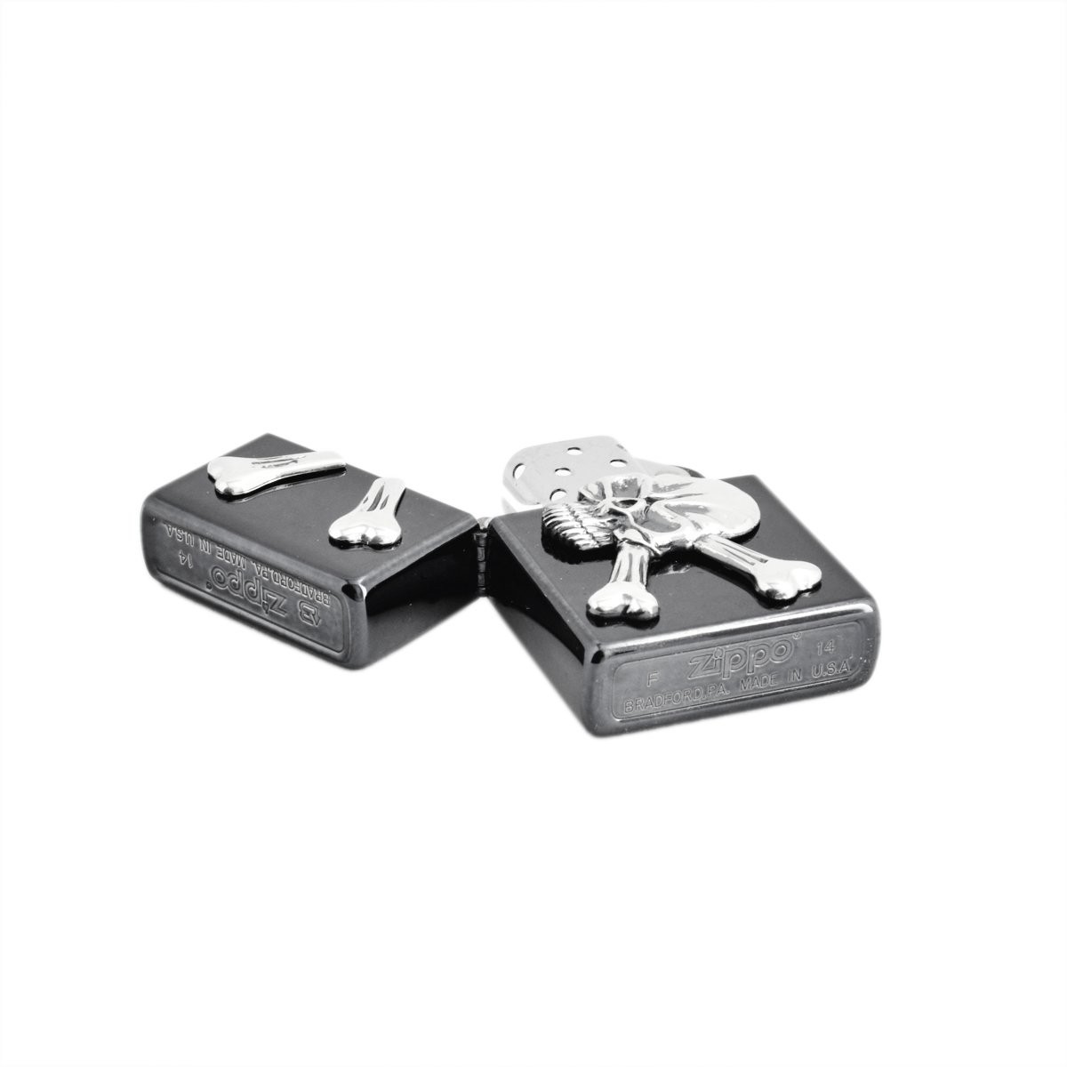 ジッポー Zippo クロスボーンスカル BK Cross Bone Scull （ボトムズアップ） ライター 喫煙具