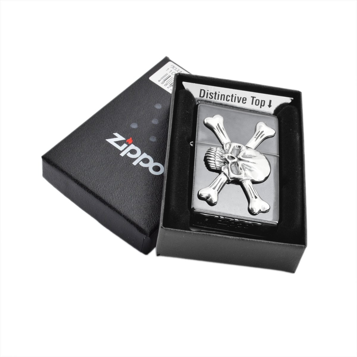 ジッポー Zippo クロスボーンスカル BK Cross Bone Scull （ボトムズアップ） ライター 喫煙具
