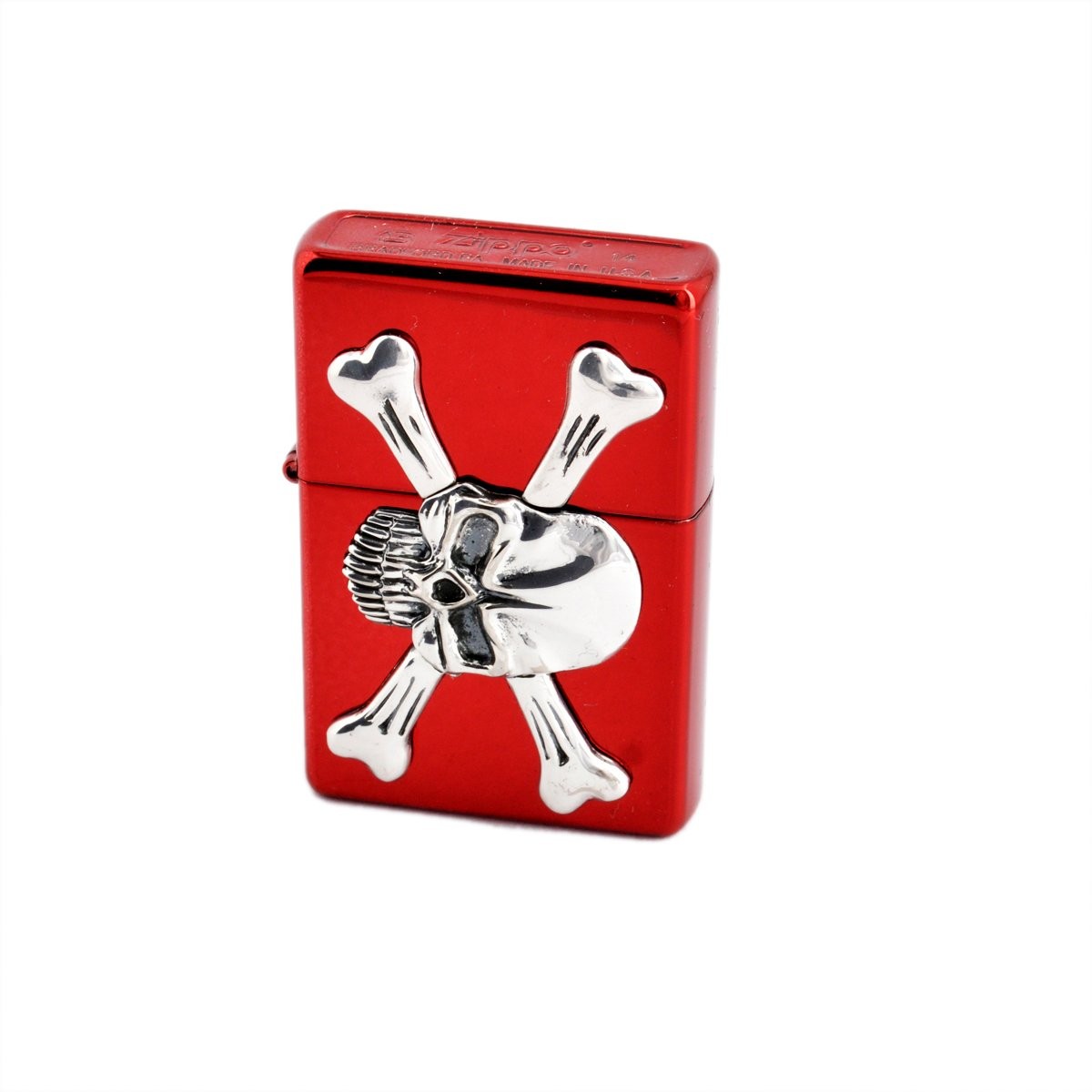 ジッポー Zippo クロスボーンスカル RD Cross Bone Scull （ボトムズアップ） ライター 喫煙具