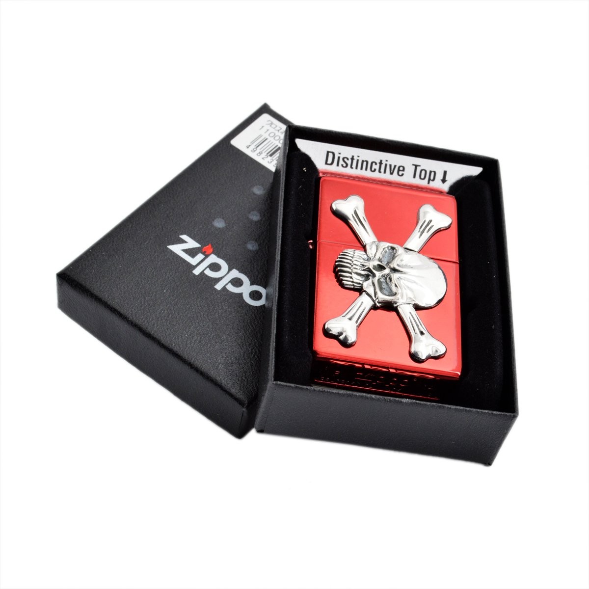 ジッポー Zippo クロスボーンスカル RD Cross Bone Scull （ボトムズアップ） ライター 喫煙具