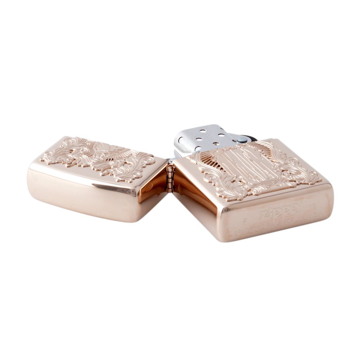 ジッポー Zippo アラベスクマリアピンクゴールド  オイルライター 喫煙具