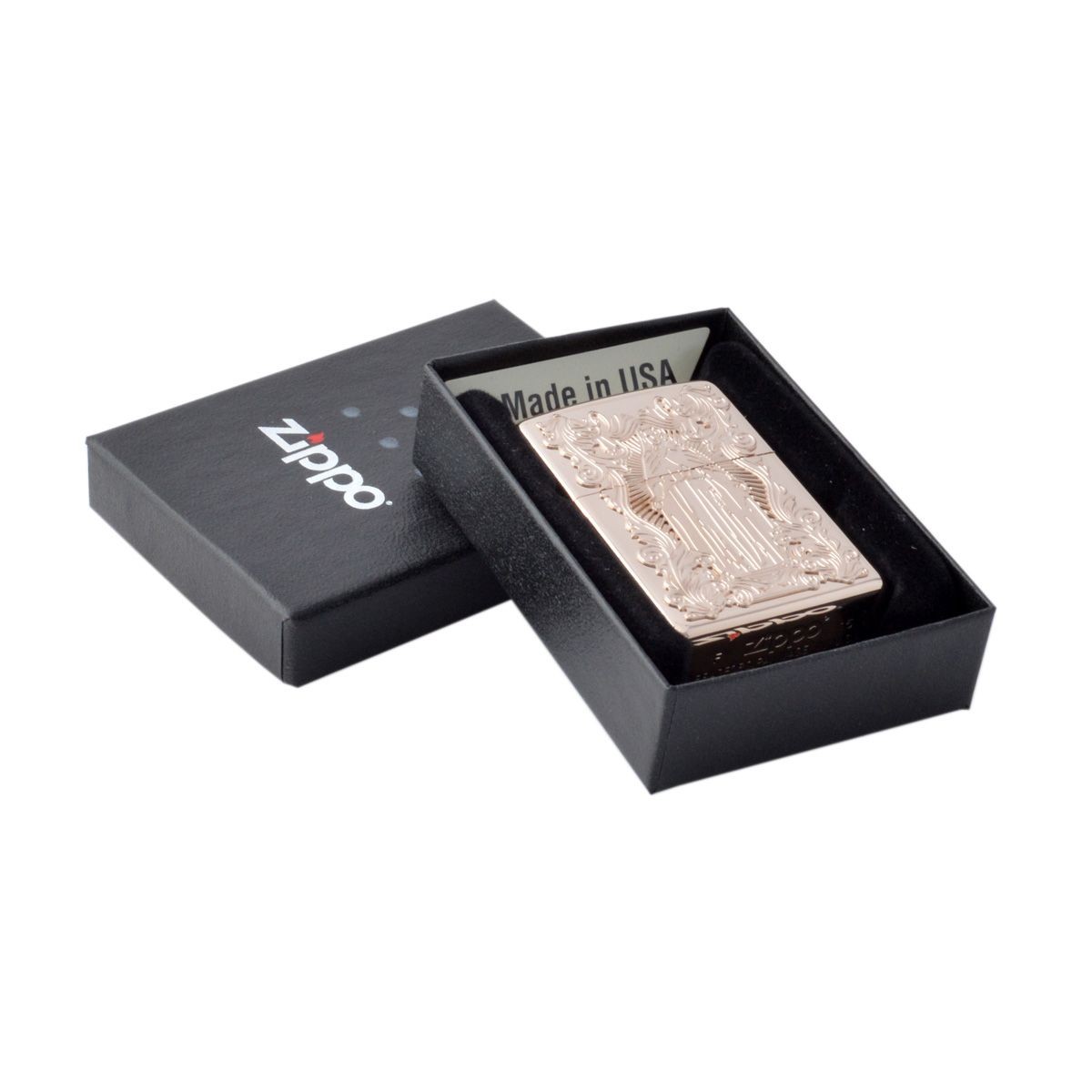 ジッポー Zippo アラベスクマリアピンクゴールド  オイルライター 喫煙具