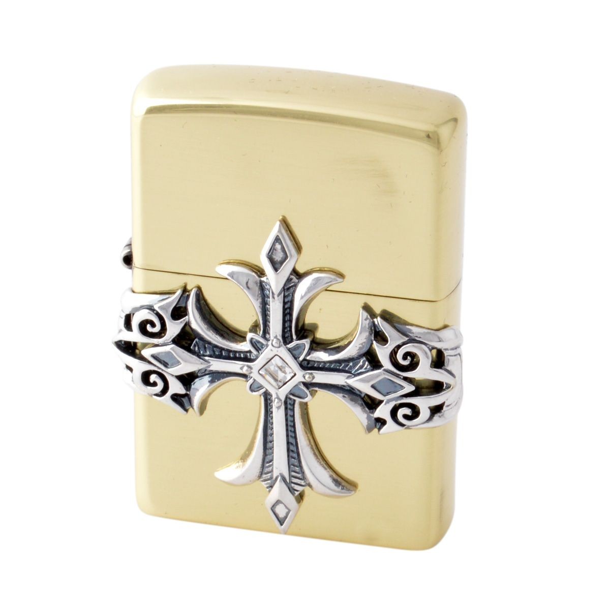 ジッポー Zippo ハイエンドクロス真鍮燻し  オイルライター 喫煙具