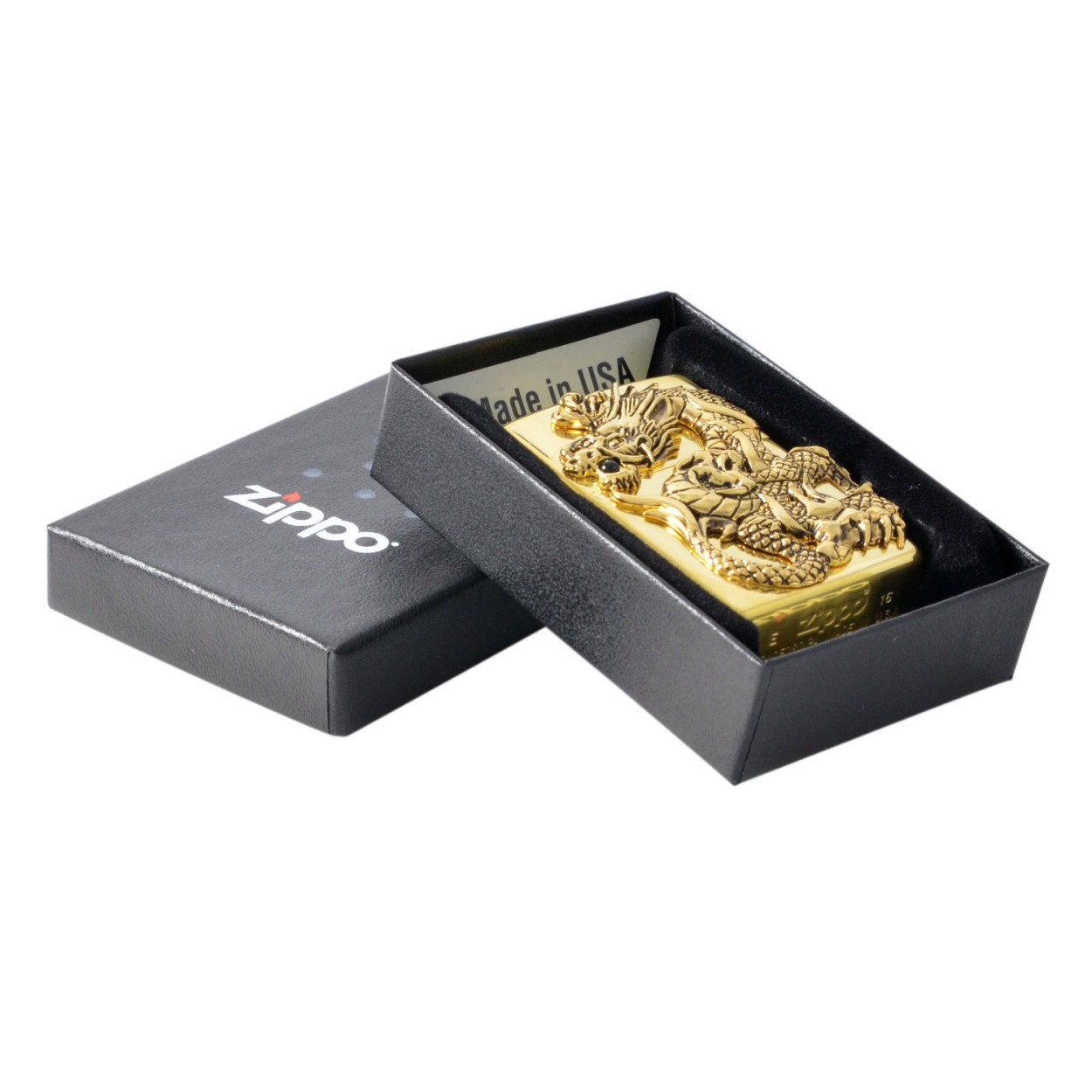 ジッポー Zippo ドラゴンメタルG 限定 オニキス (シリアルＮo入り）  オイルライター 喫煙具