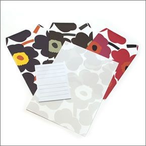 マリメッコ  UNIKKO LETTER SET ウニッコ柄 レターセット 便箋＆封筒セット　 065366 001 multicolour