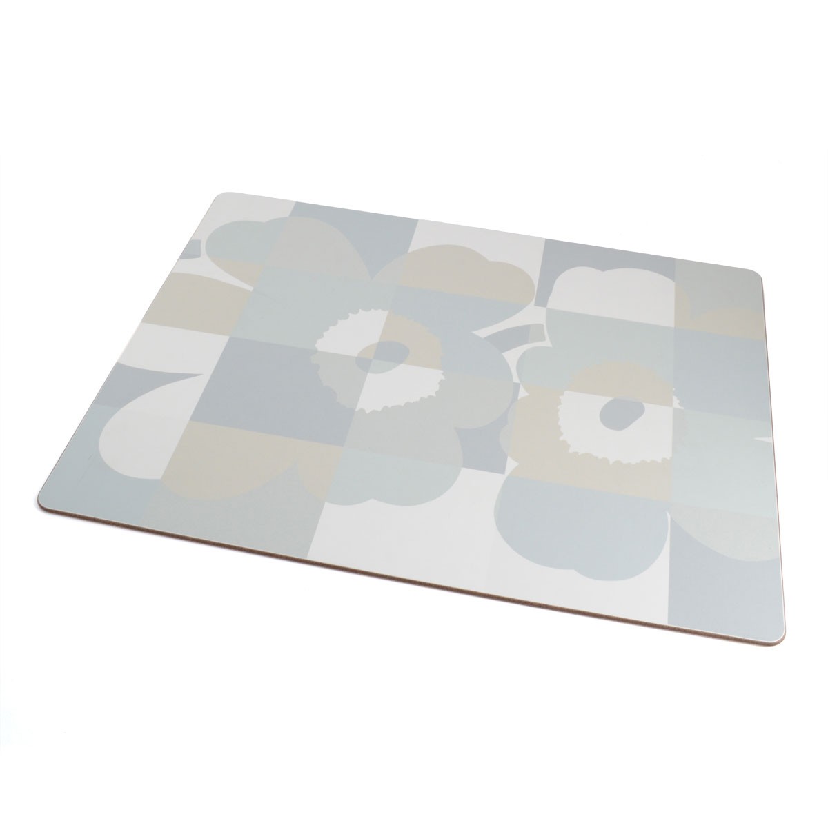 マリメッコ marimekko 067487 190 white/grey RUUTU-UNIKKO CORK PLACE MAT コルク プレイスマット