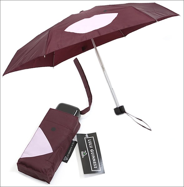 フルトン L717 027059 Tiny-2 Abstract Lips 「Lulu Guinness」ルルギネス コラボモデル フラット 長方形 コンパクト 折りたたみ傘 アンブレラ