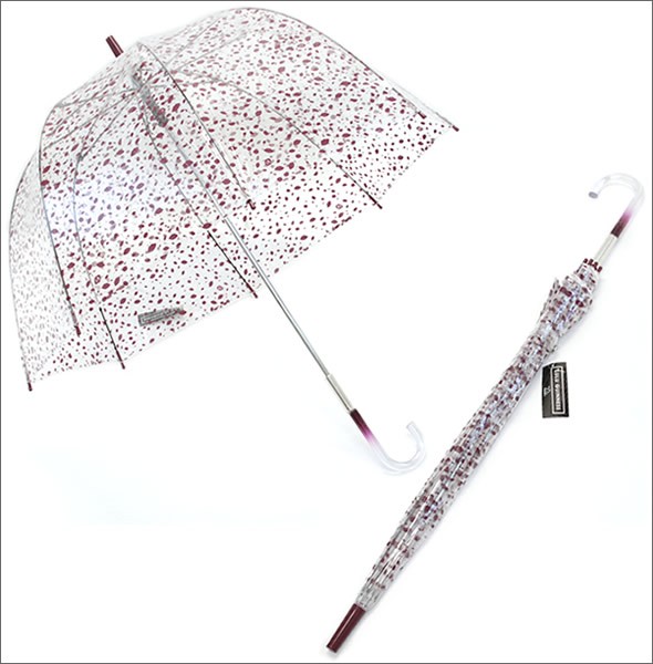 フルトン L719 027141 Birdcage-2 Roughly Cut Out Spot 「Lulu Guinness」ルルギネス コラボモデル バードケージ ビニール傘 長傘 鳥かごのようなドーム型のフォルムが魅力的なアンブレラ