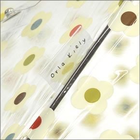 フルトン L746 018590 Birdcage-2 Multi Flower Check 「Orla Kiely」オーラカイリー コラボモデル バードケージ ビニール傘 長傘 鳥かごのようなドーム型のフォルムが魅力的なアンブレラ