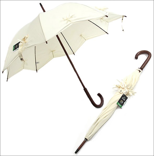フルトン L776 027530 Kensington-1 Star Cream 星型デザイン＆リボン 長傘 手動 スティック傘 アンブレラ
