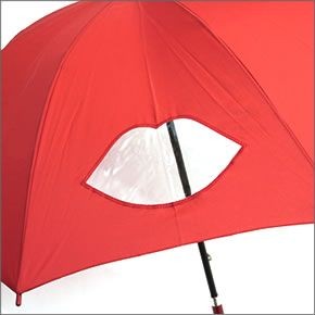 フルトン L777 026090 Kensington-1 Cut Out Lips Red 「Lulu Guinness」ルルギネス コラボモデル 型抜き リップデザイン 手動 スティック傘 アンブレラ