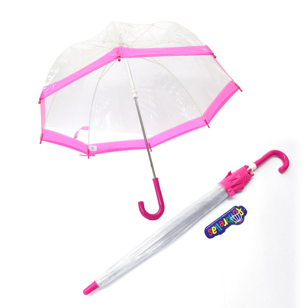 フルトン Fulton C603 005828 Funbrella-2 Pink 子供用 キッズ用 ビニール傘 長傘 バードケージ ミニ アンブレラ 英国王室御用達ブランド