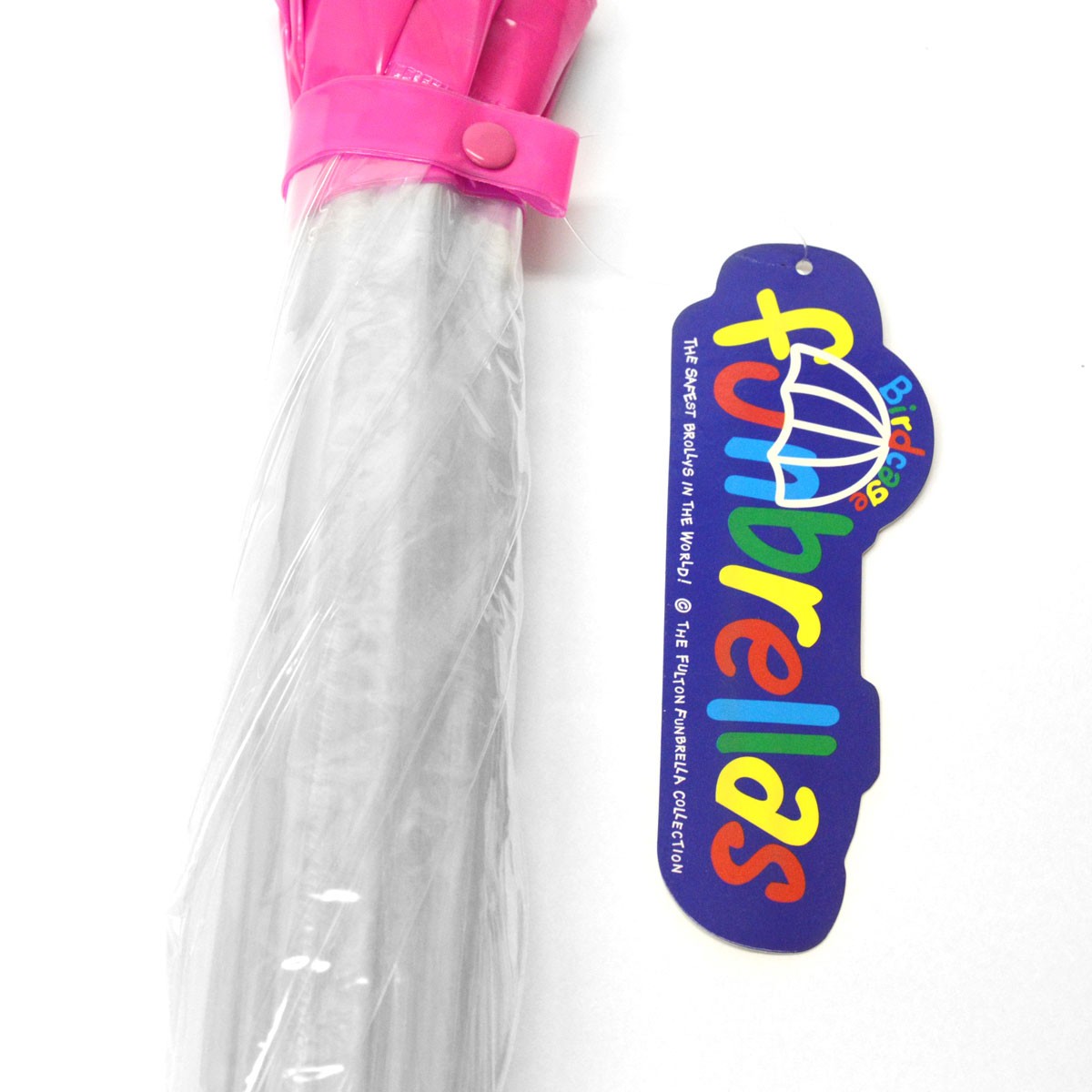 フルトン Fulton C603 005828 Funbrella-2 Pink 子供用 キッズ用 ビニール傘 長傘 バードケージ ミニ アンブレラ 英国王室御用達ブランド