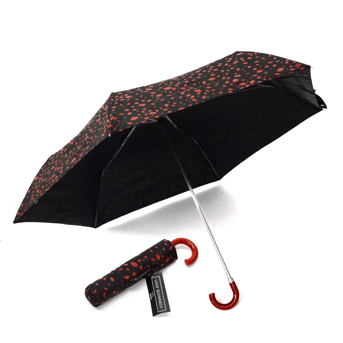 フルトン Fulton L718 028070 Superslim-2 Roughly Cut Out Spot 「Lulu Guinness」ルルギネス コラボモデル 折りたたみ傘 アンブレラ 英国王室御用達ブランド