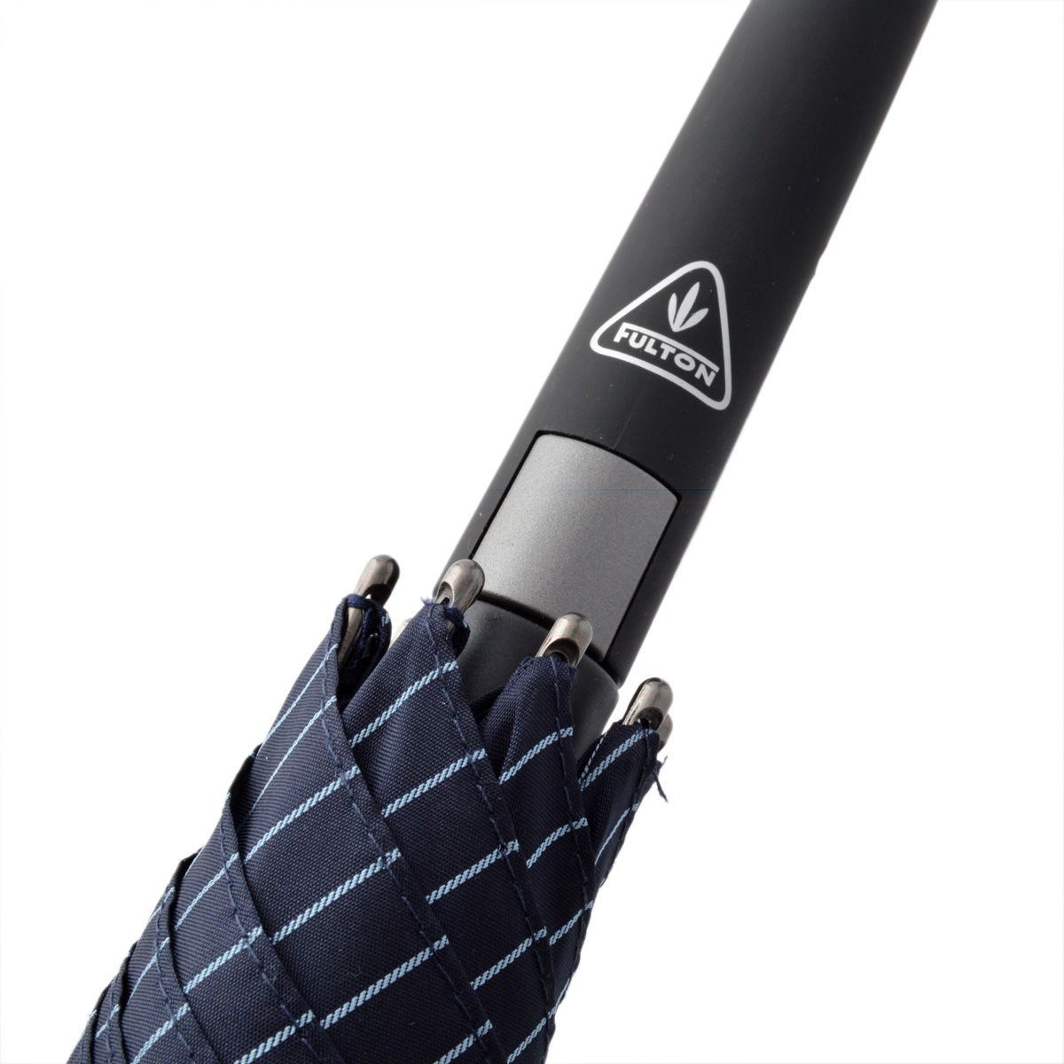 フルトン Fulton G451 024171 Knightsbridge-2 City Stripe Navy/Cloud  メンズ 紳士用 ワンタッチ ジャンプ傘 自動開き 長傘 アンブレラ