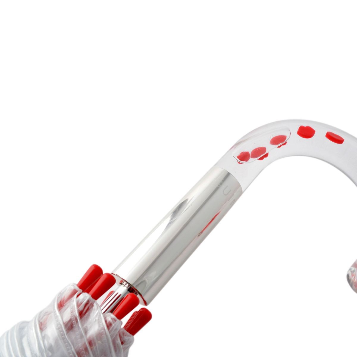 フルトン Fulton L719 029268 Birdcage-2 Raining Lips  「Lulu Guinness」ルルギネス コラボモデル バードケージ ビニール傘 長傘 鳥かごのようなドーム型のフォルムが魅力的なアンプレラ