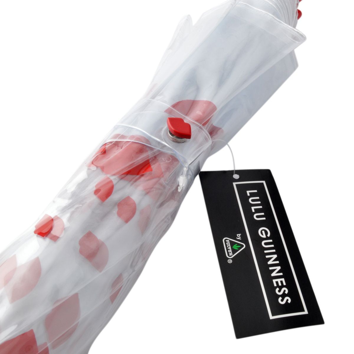 フルトン Fulton L719 029268 Birdcage-2 Raining Lips  「Lulu Guinness」ルルギネス コラボモデル バードケージ ビニール傘 長傘 鳥かごのようなドーム型のフォルムが魅力的なアンプレラ