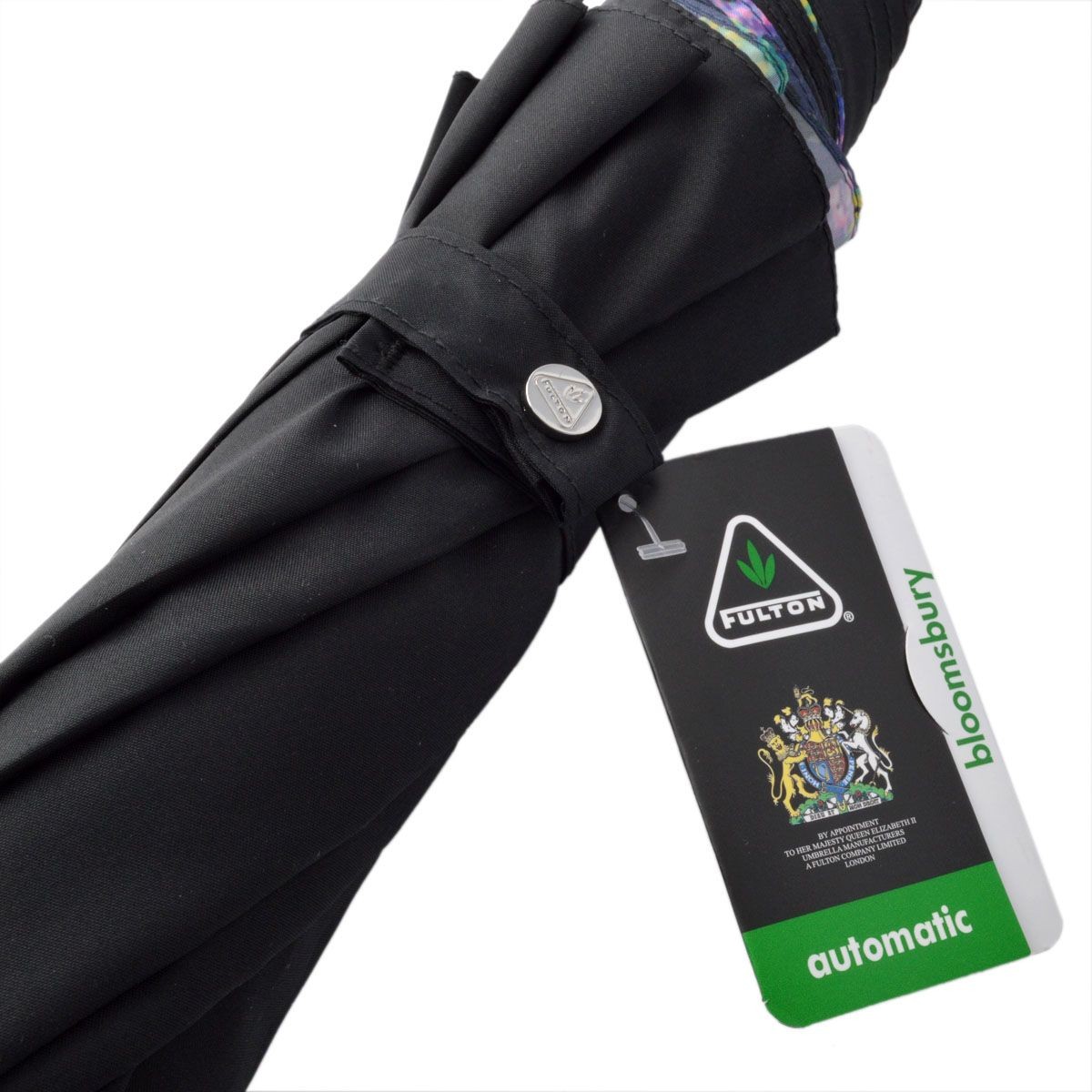 フルトン Fulton L754 029725 Bloomsbury-2 Rose Garden  ワンタッチ ジャンプ傘 自動開き 長傘 2重構造 ブルームズバリー アンブレラ 表と裏で異なるデザインが魅力的♪