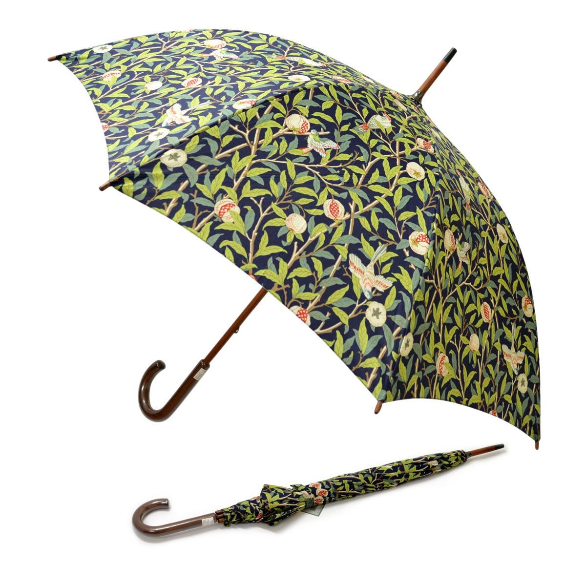 フルトン Fulton L788 029619 Kensington-2 Bird & Pomegranite  「Morris & Co.」ウィリアムモリス コラボモデル 木製ハンドル 長傘 アンブレラ