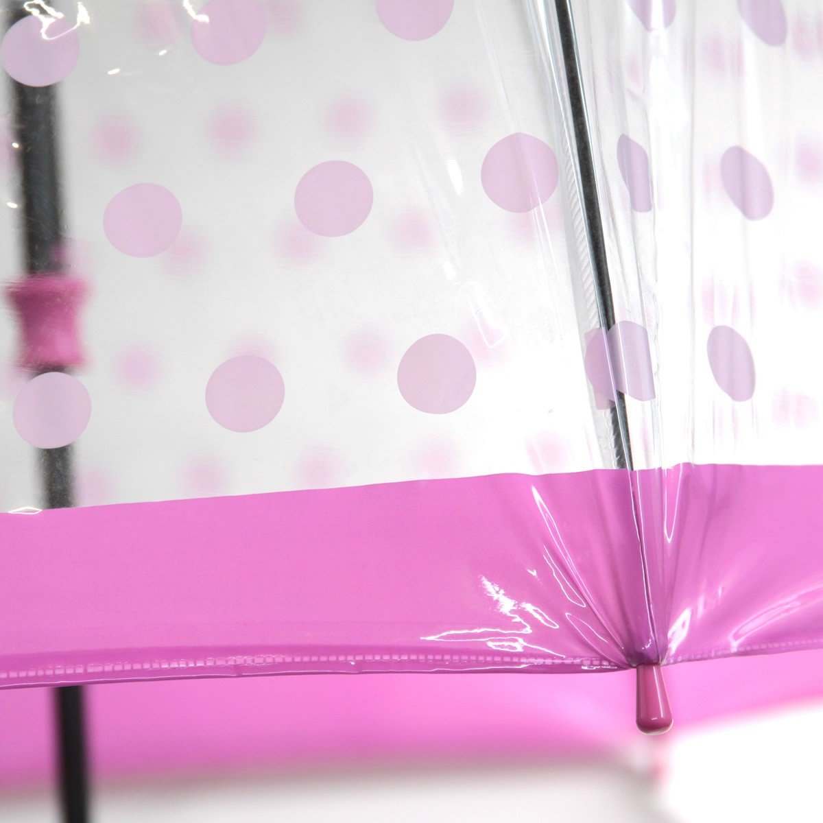 フルトン Fulton L042 031483 Birdcage-2 Pink Polka バードケージ ビニール傘 長傘 エリザベス女王ご愛用モデル 鳥かごのようなドーム型のフォルムが魅力的なアンプレラ