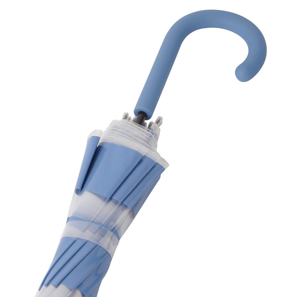 ハンター HUNTER WAU2045PPE-BLU オリジナル ボーダー プリント バブル アンブレラ ビニール傘 長傘 Original Printed Bubble