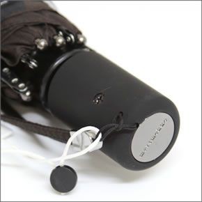 マリメッコ KAIVO AUTO-OPEN/CLOSE UMBRELLA カイヴォ レトロモダンな泉のモチーフ ワンタッチ オートオープン 折りたたみ傘 アンブレラ   038646 891 brown/black/white