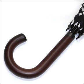 マリメッコ MARILOGO STICK UMBRELLA マリメッコロゴ ワンタッチ スティック傘 長傘 アンブレラ 041401 910  black/ white