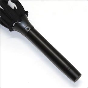 マリメッコ MARILOGO STICK UMBRELLA マリメッコロゴ ワンタッチ スティック傘 長傘 アンブレラ 041401 910  black/ white